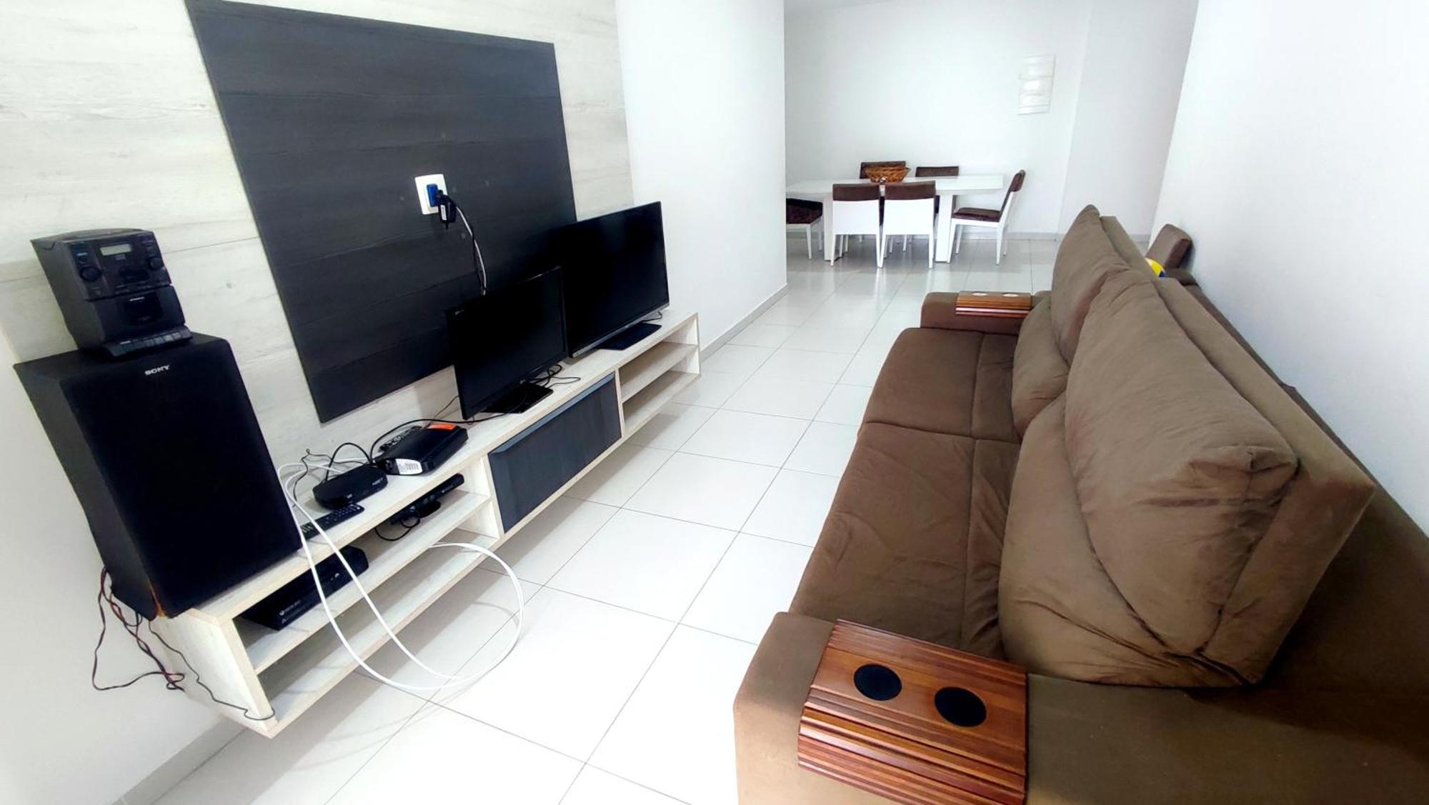 Apartamento Praia Grande Aviacao - 30 Mts Da Praia Bagian luar foto