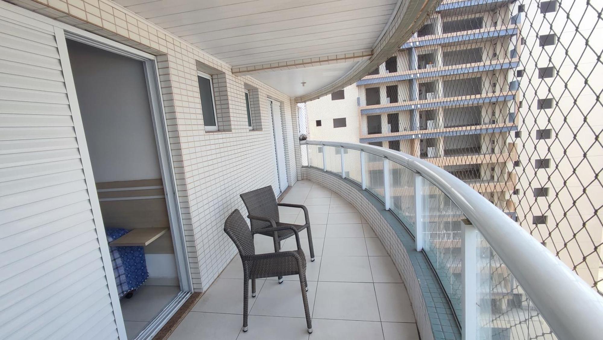 Apartamento Praia Grande Aviacao - 30 Mts Da Praia Bagian luar foto
